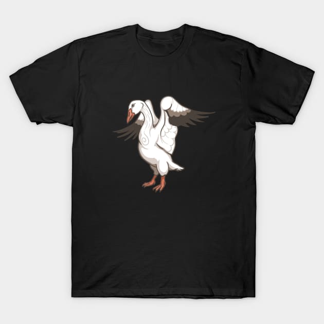 Snow Goose T-Shirt by Ginboy